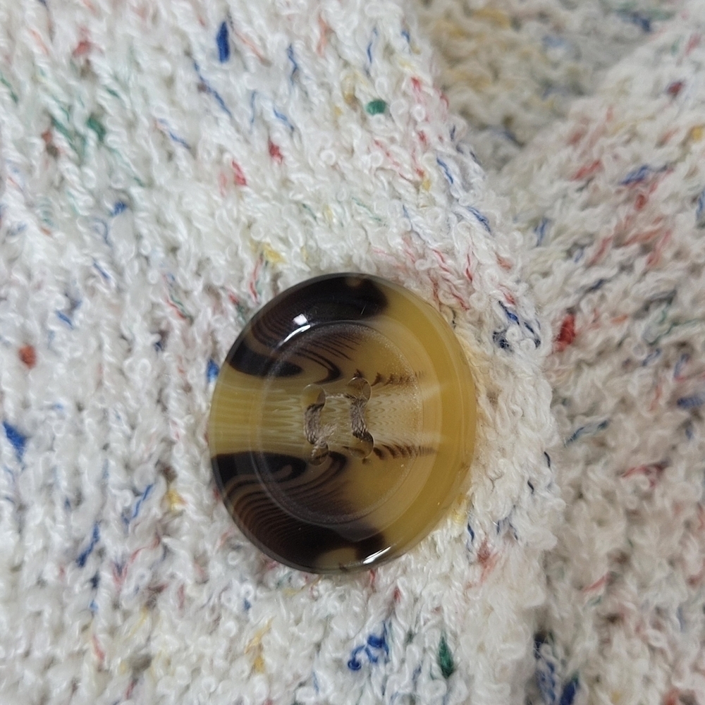 Lulu's Three Button Multi Colored Marled Knit Car… - image 6